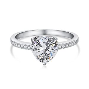 Premium White Moissanite Stone Ring