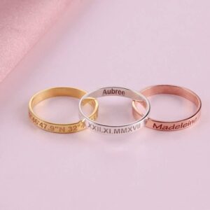 Customized Minimal Band Ring